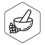 Kräuter im Hexagon Logo