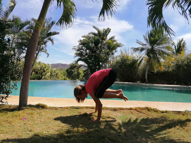 Yogastunden am Pool in Costa Rica.
